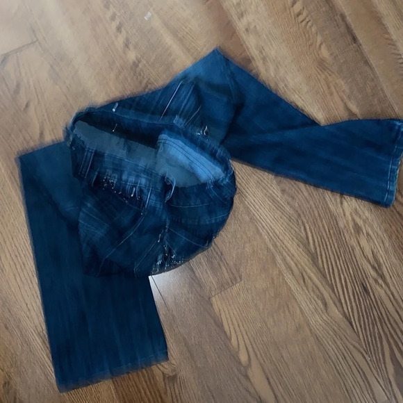 Luxury Fashion  rhinestone design flare jeans - Picture 9 of 9